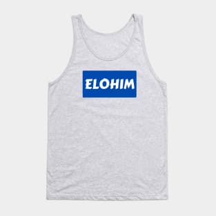 Elohim | Christian Typography Tank Top